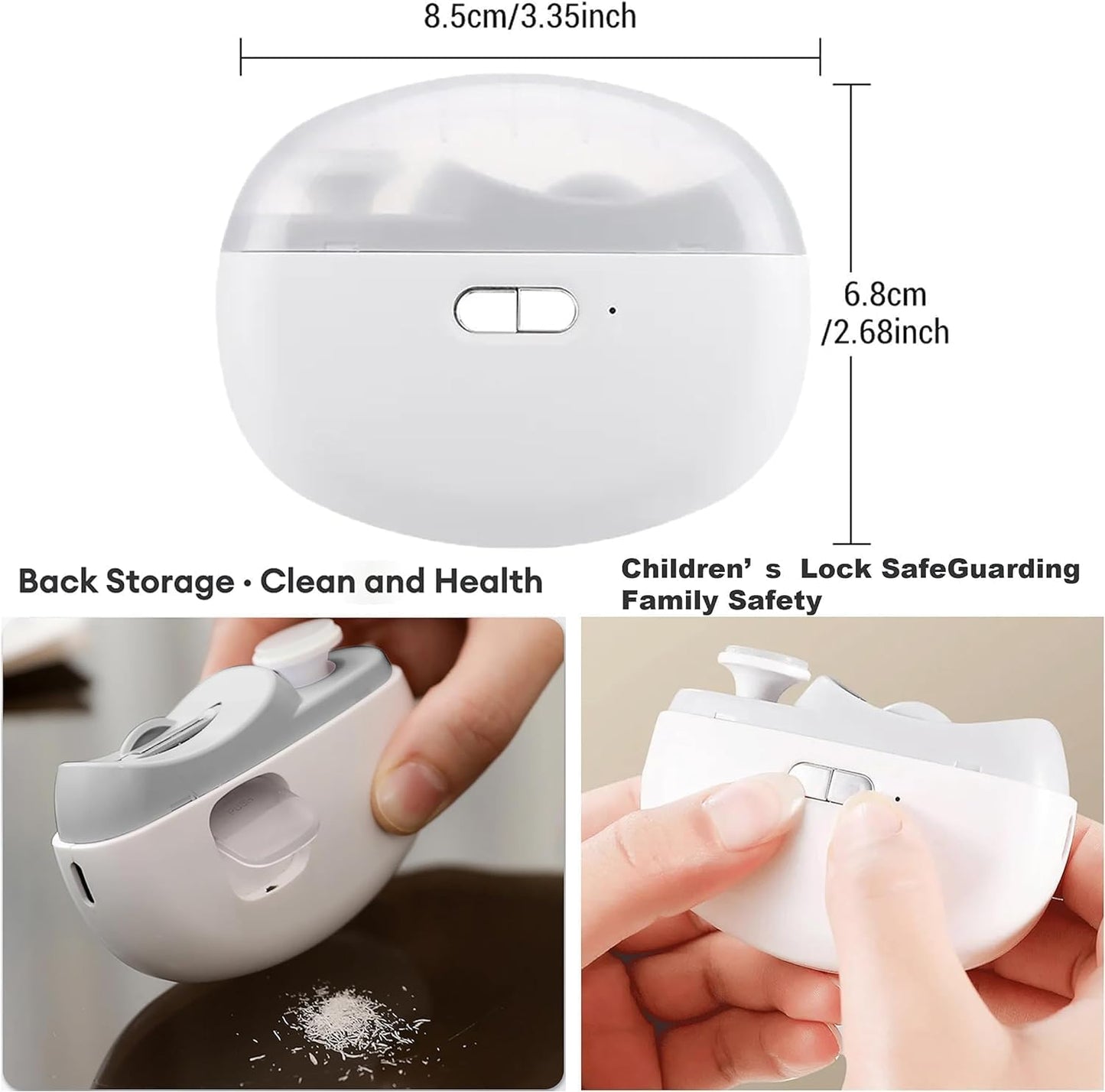 🎁 Hot Sale 50%OFF🔥2 in 1 Automatic Electric Nail Clipper with Polishing