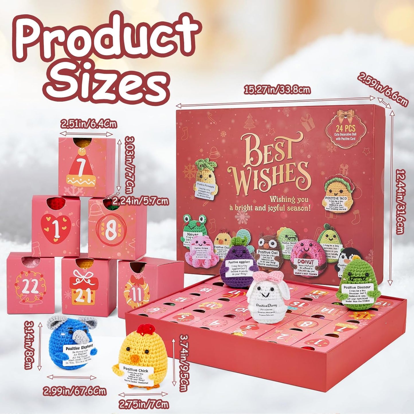 🎁Hot Sale 50%OFF🔥Advent Calendar 2025 – 24-Day Crochet Animal Countdown