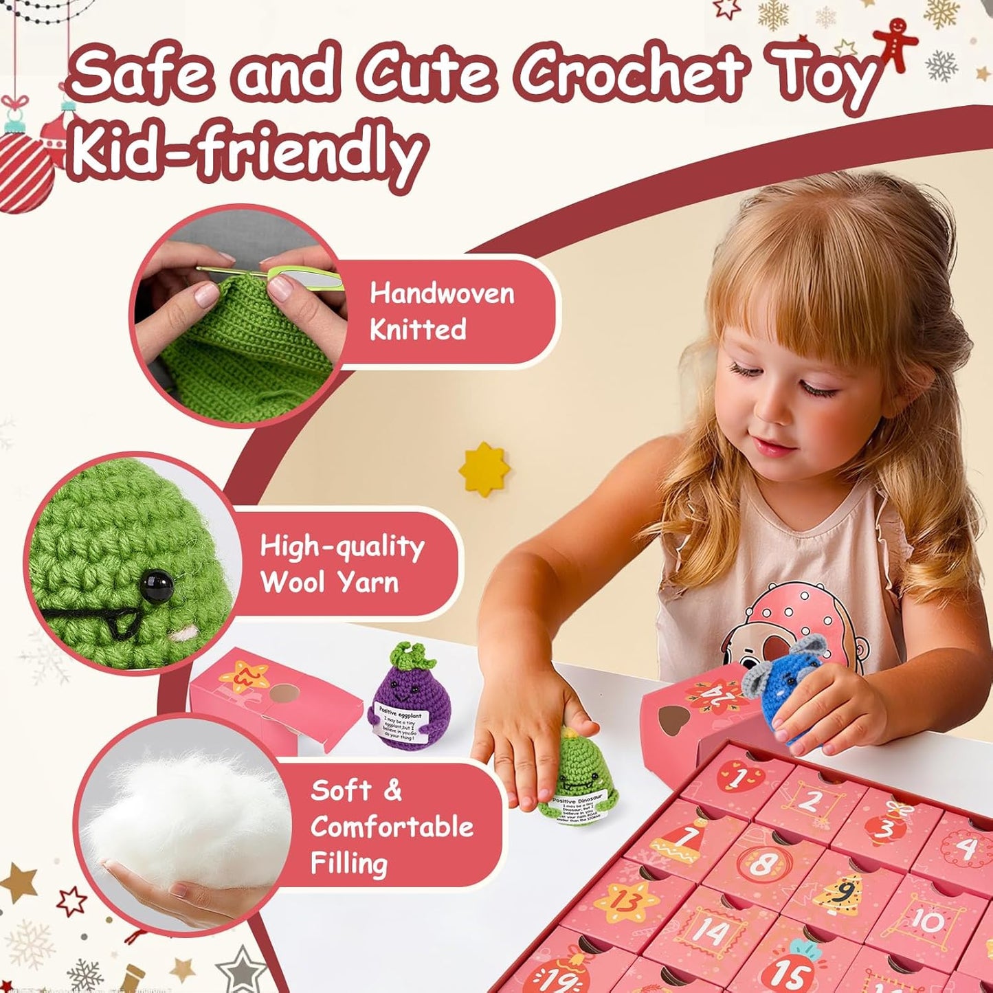 🎁Hot Sale 50%OFF🔥Advent Calendar 2025 – 24-Day Crochet Animal Countdown