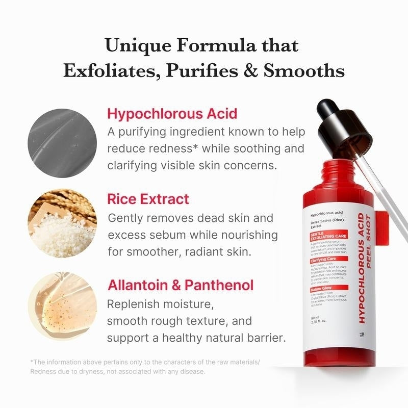 Hypochlorous Acid Rice Pee!Shot For Face & Body