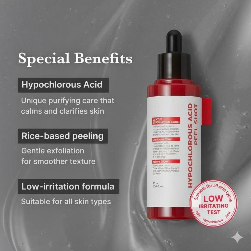 Hypochlorous Acid Rice Pee!Shot For Face & Body