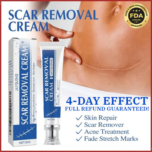 4-Day Scar Removal + 100% Refund If Not Working 🔥 50% off repair cream to smooth out blemishes!🔥