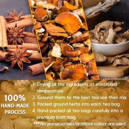 ♨️💯100% Natural Turmeric Ginger Cinnamon Tea