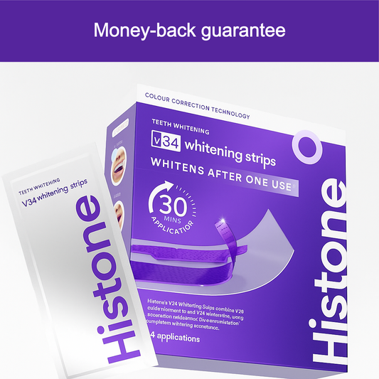 😺Whiter teeth in just 30s?! 🔥Last day 50% off - V34 Whitening Strips