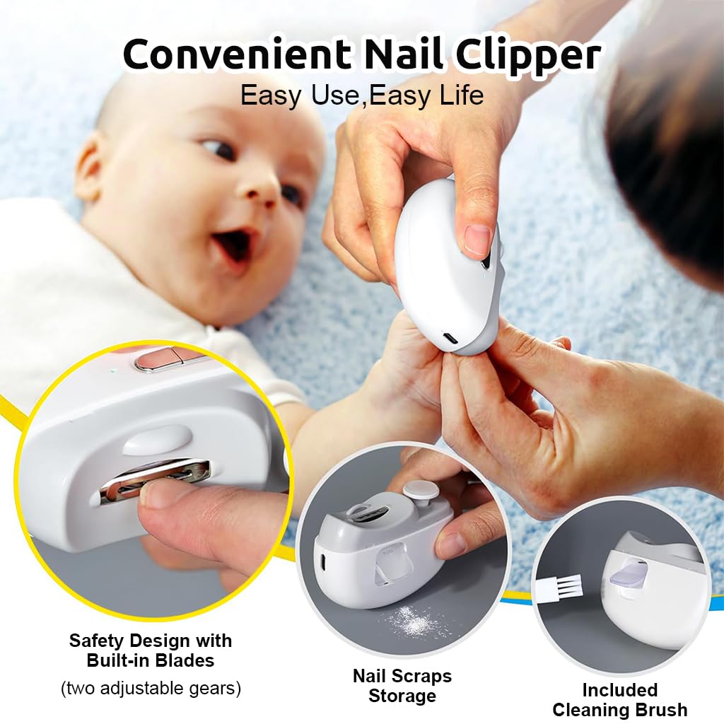 🎁 Hot Sale 50%OFF🔥2 in 1 Automatic Electric Nail Clipper with Polishing