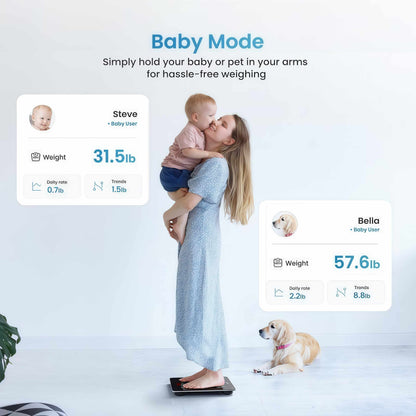 ✨LAST DAY SALE 50% OFF✨Smart Scale with  Bluetooth Weighting Scale Body Fat Monitor and BMI Calculation