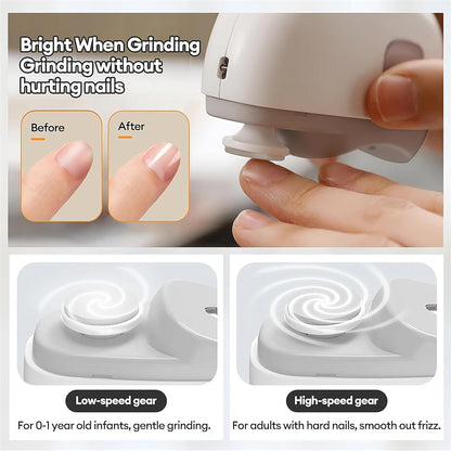 🎁 Hot Sale 50%OFF🔥2 in 1 Automatic Electric Nail Clipper with Polishing