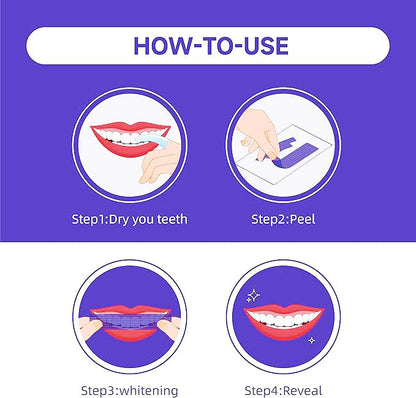 😺Whiter teeth in just 30s?! 🔥Last day 50% off - V34 Whitening Strips