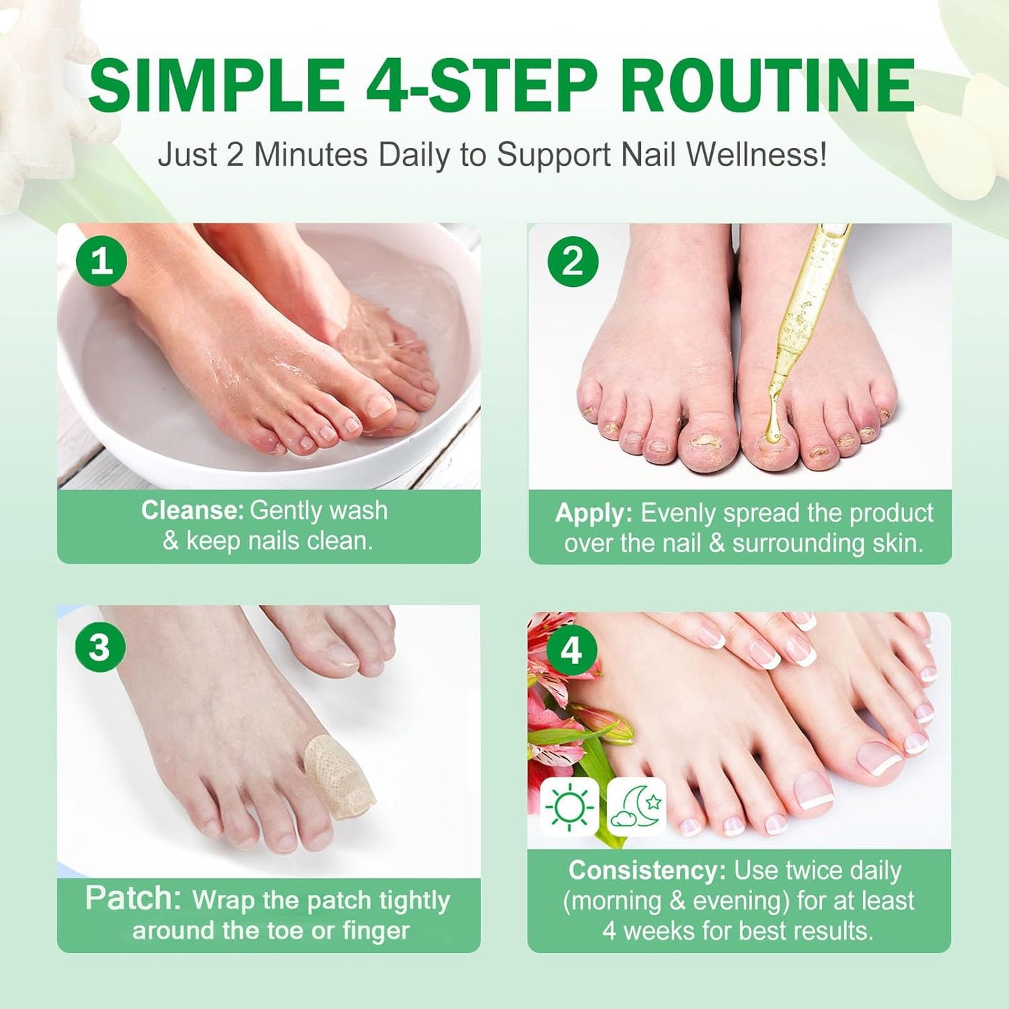🔥Special offer package-Fungal Nail Patches & Ginger 7 Days Nail Treatment