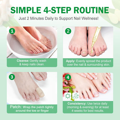 🔥Special offer package-Fungal Nail Patches & Ginger 7 Days Nail Treatment