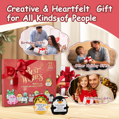 🎁Hot Sale 50%OFF🔥Advent Calendar 2025 – 24-Day Crochet Animal Countdown