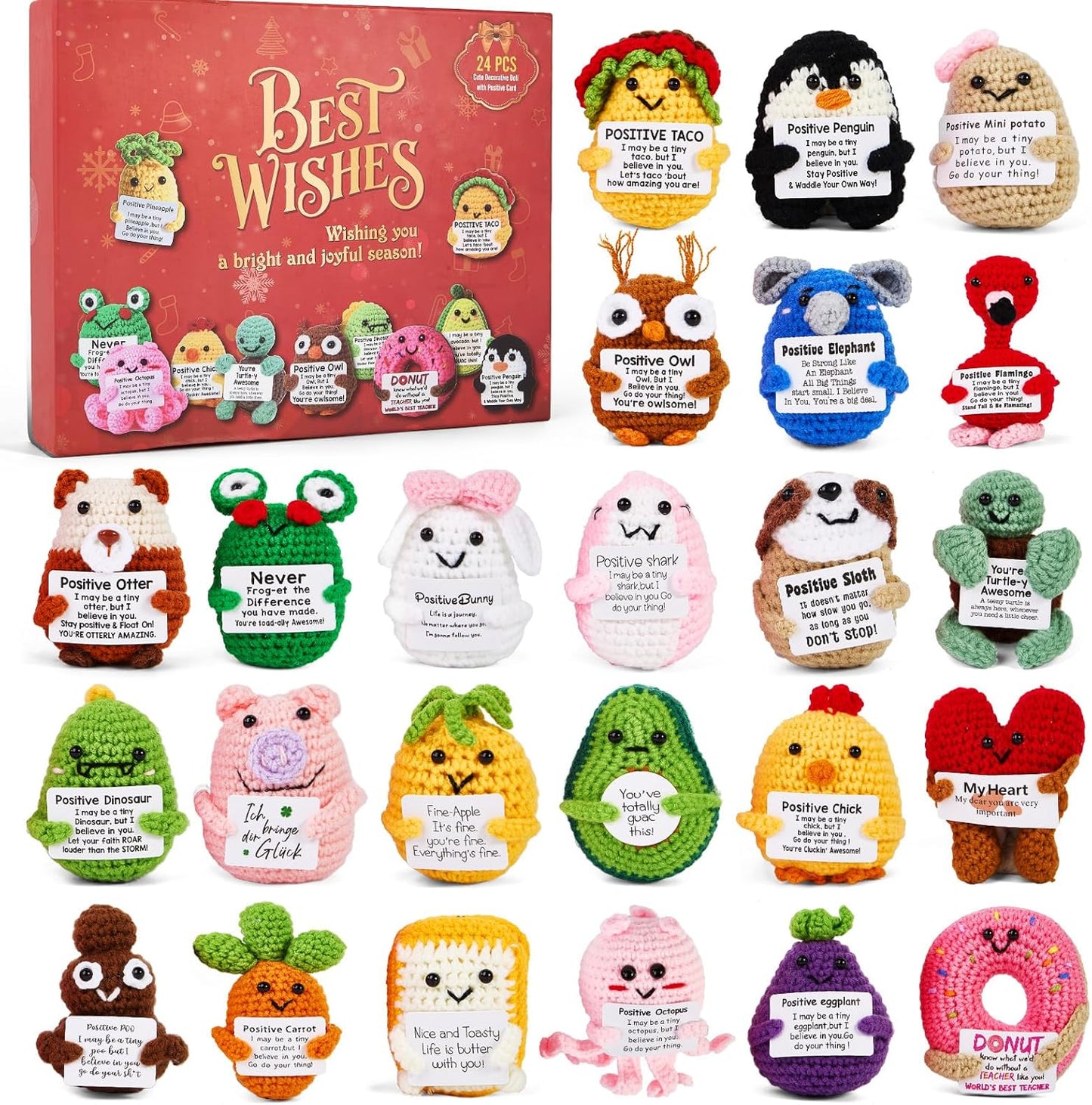 🎁Hot Sale 50%OFF🔥Advent Calendar 2025 – 24-Day Crochet Animal Countdown
