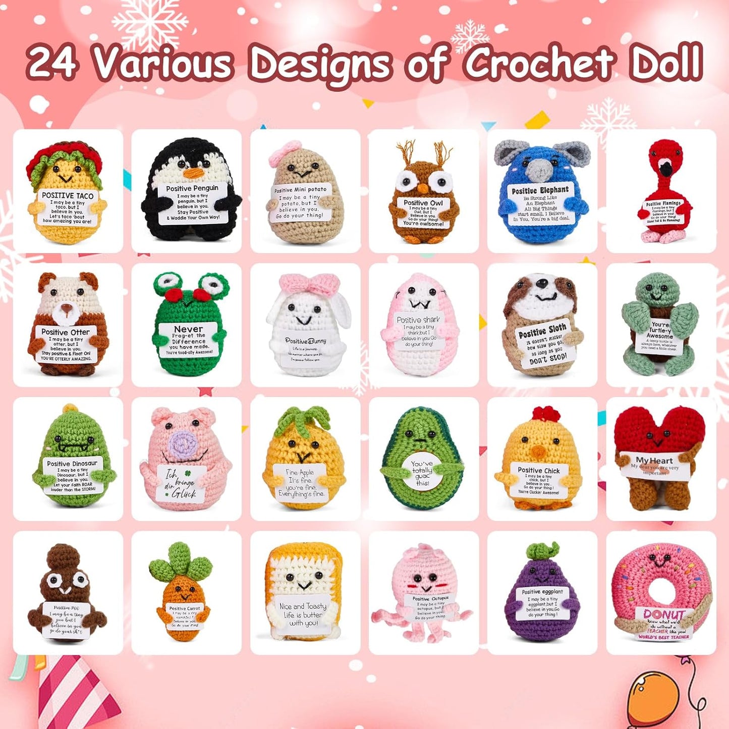 🎁Hot Sale 50%OFF🔥Advent Calendar 2025 – 24-Day Crochet Animal Countdown