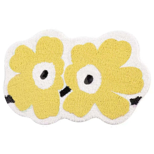 Yellow  flowers outdoor Rug