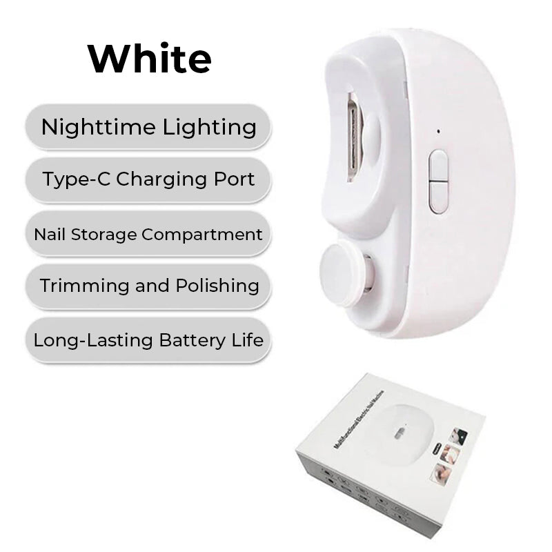 🎁 Hot Sale 50%OFF🔥2 in 1 Automatic Electric Nail Clipper with Polishing
