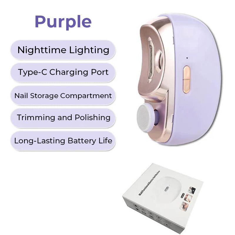 🎁 Hot Sale 50%OFF🔥2 in 1 Automatic Electric Nail Clipper with Polishing