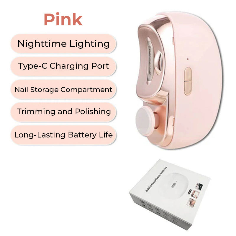 🎁 Hot Sale 50%OFF🔥2 in 1 Automatic Electric Nail Clipper with Polishing