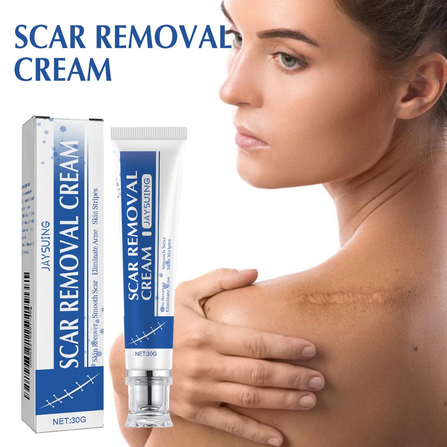 4-Day Scar Removal + 100% Refund If Not Working 🔥 50% off repair cream to smooth out blemishes!🔥