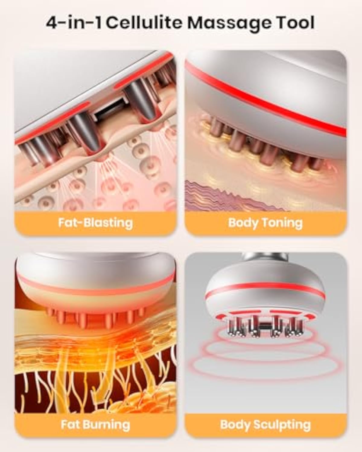 4-in-1 Massager💆‍♂️🔥 Remove Stretch Marks & Detox – Thousands Happy ✅