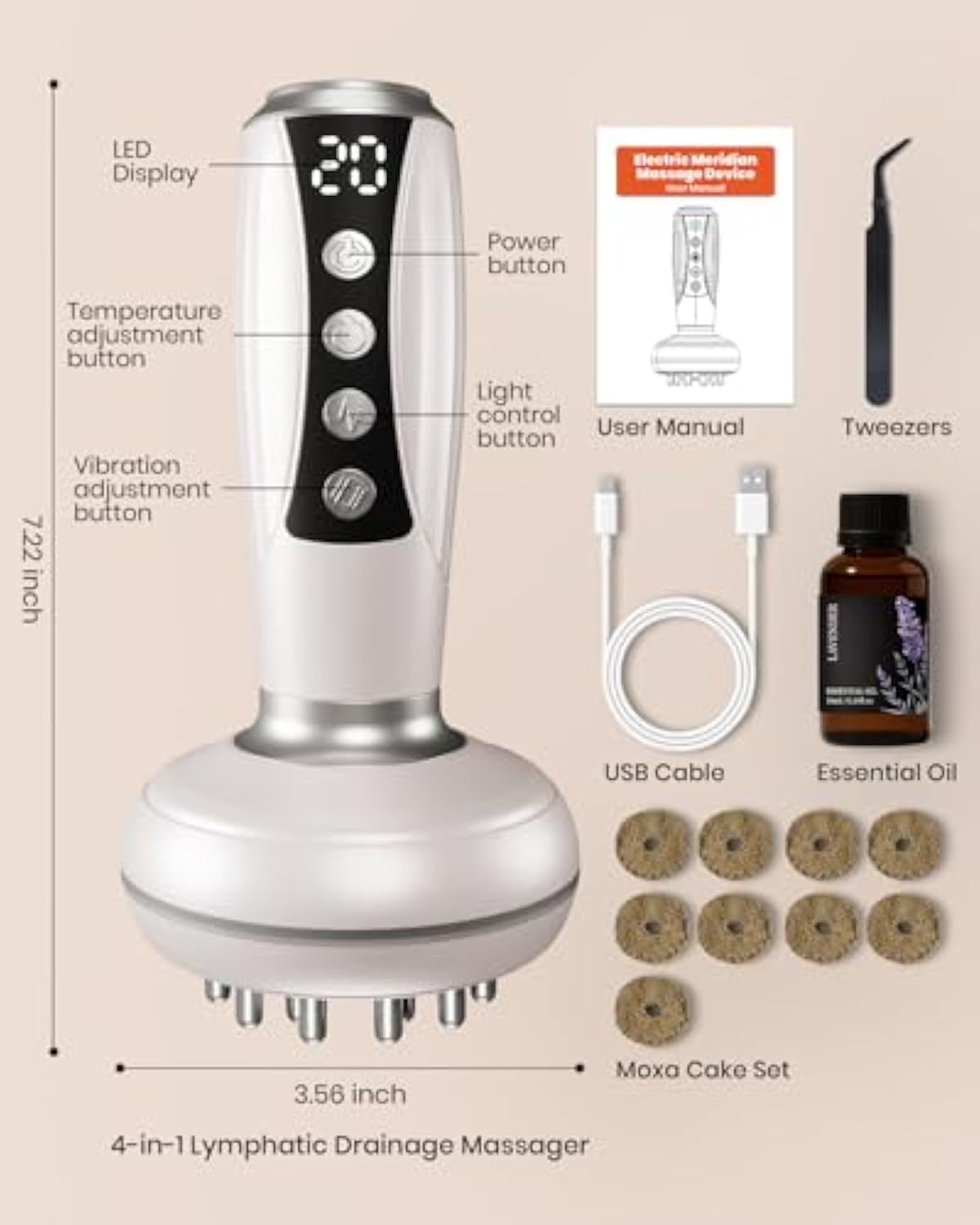 4-in-1 Massager💆‍♂️🔥 Remove Stretch Marks & Detox – Thousands Happy ✅
